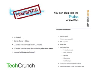 You can p ug into the
 ou ca plug to t e
            Pulse
          of the Web
 