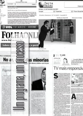 60
                                DIREITOS DE RESPOSTA




um programa, um processo
 