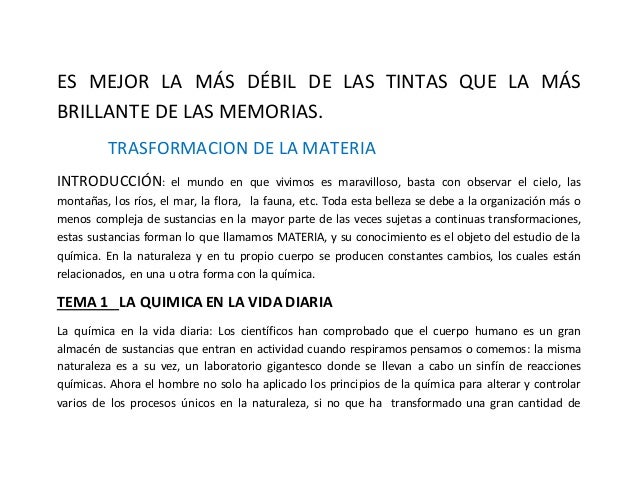 Como Se Aplica La Quimica En La Vida Cotidiana Nueva