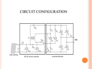 A solar power generation system with a seven level inverter | PPTX