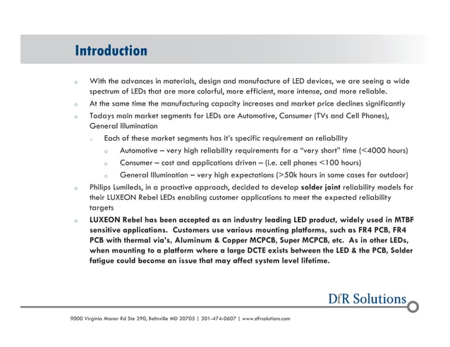 Soder Philips A solder joint reliability model for the philips lumileds luxeon rebel ...