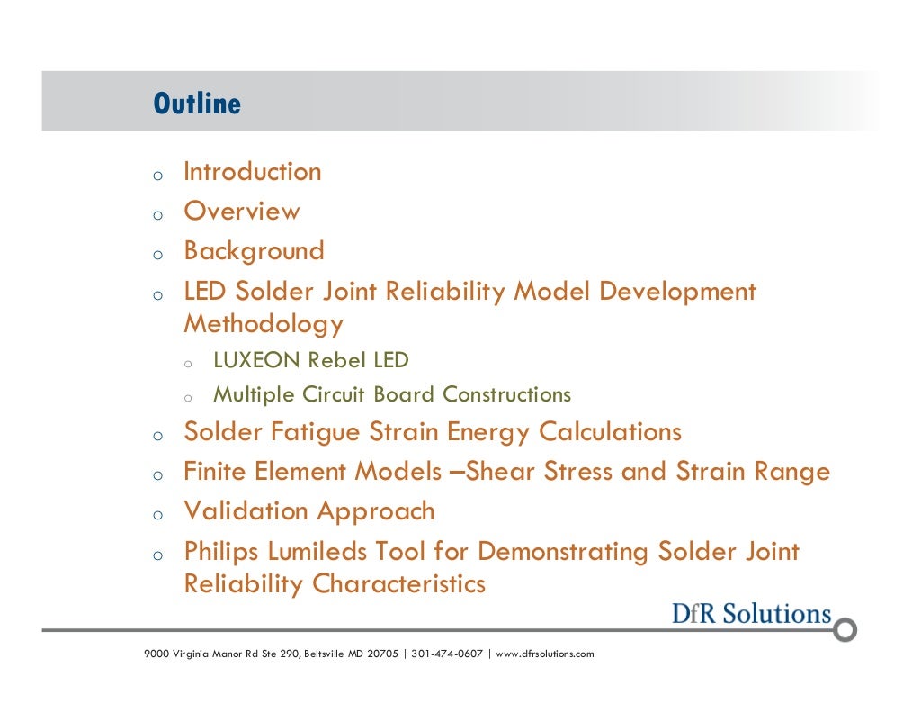 A solder joint reliability model for the philips lumileds luxeon rebe…