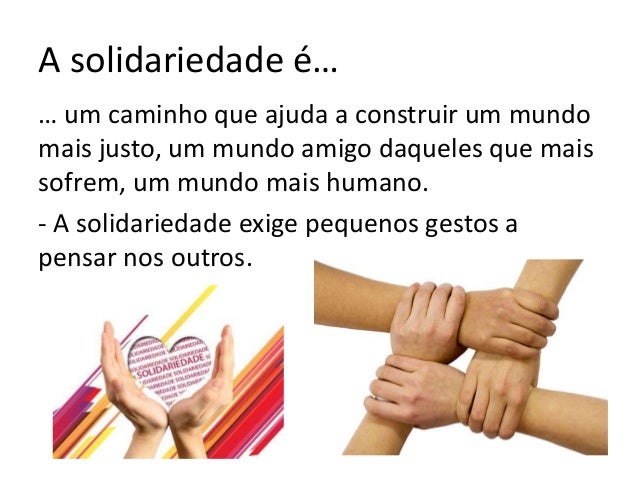 Resultado de imagem para solidariedade