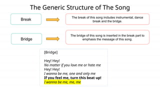 A Song Analysis Example A Powerpoint Presentation | PPTX