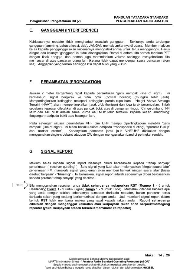 Panduan Sop Radio Amatur Bahasa Malaysia