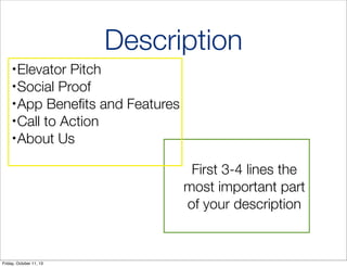 ASO Hacks: App Store Optimization Cheat Sheet | PDF