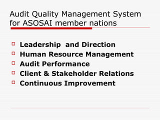 Presentation on audit quality management system | PPT