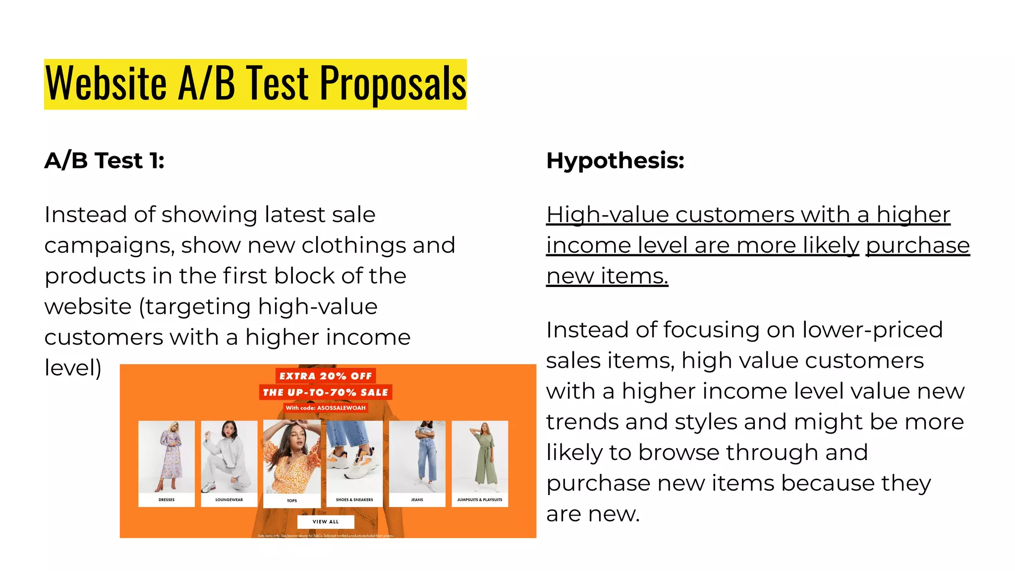 ASOS Marketing Case Study & A/B Testing | PDF