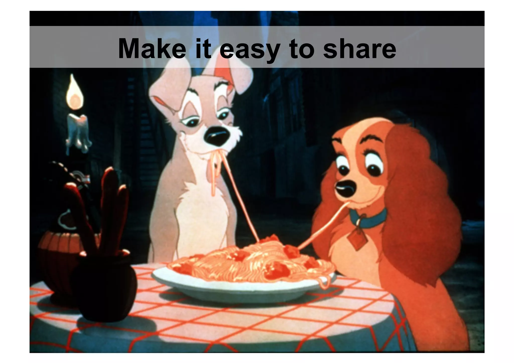 Make it easy to share
 