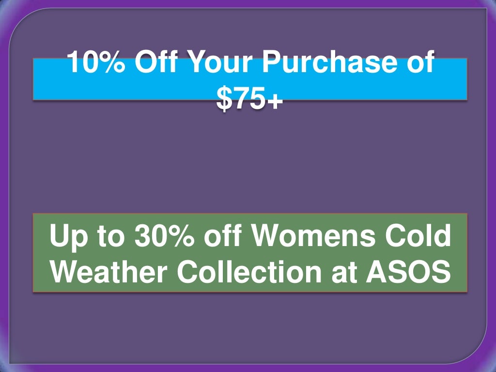 Asos voucher codes