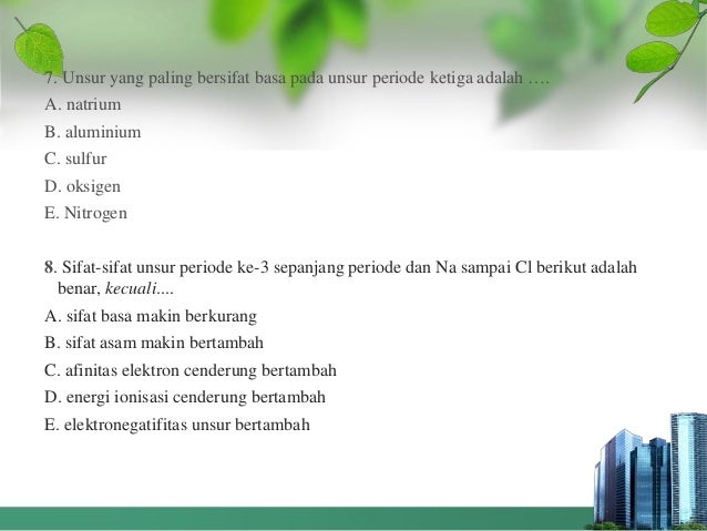 Unsur Kimia Periode 3