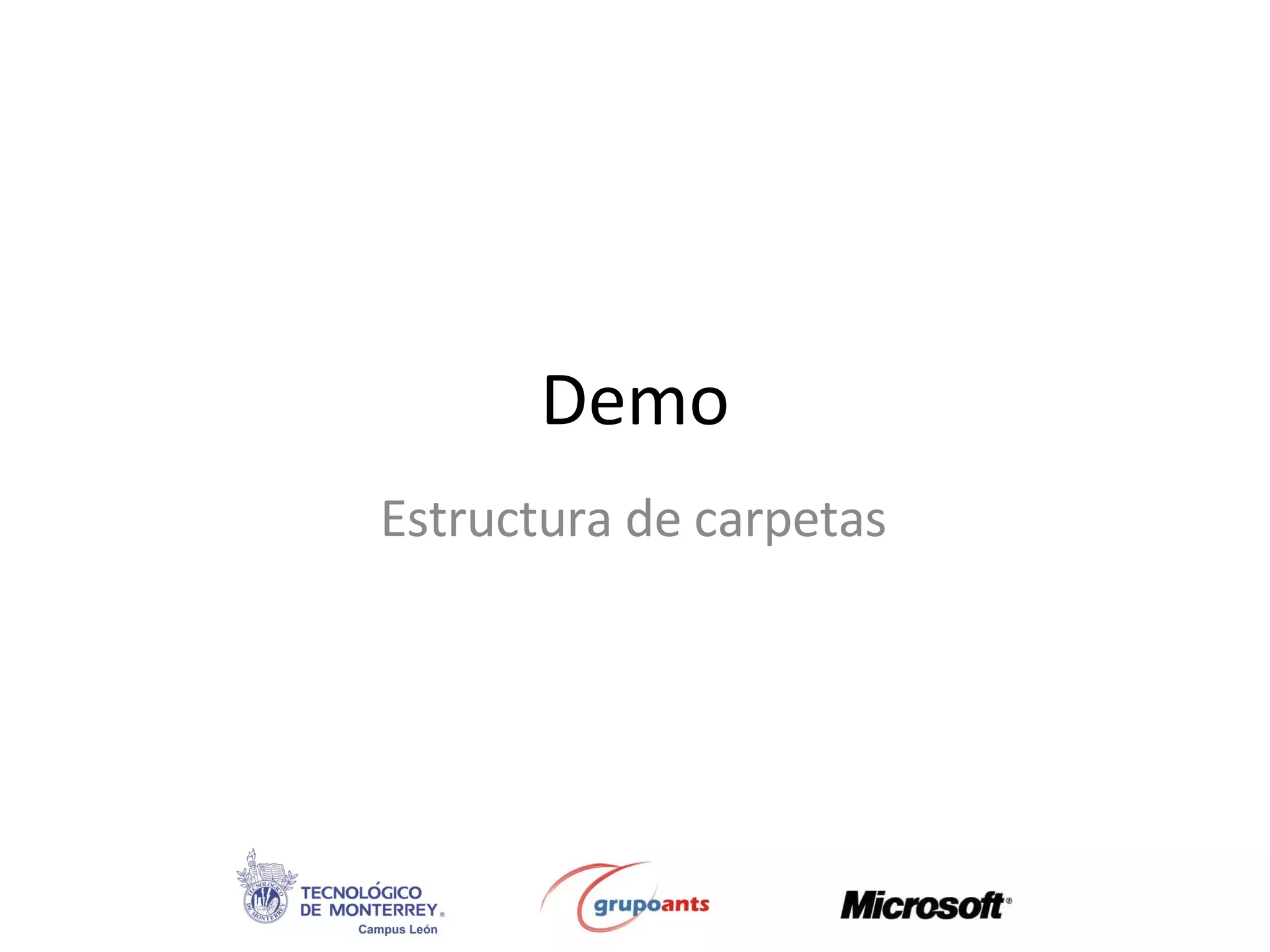 Demo Estructura de carpetas 
