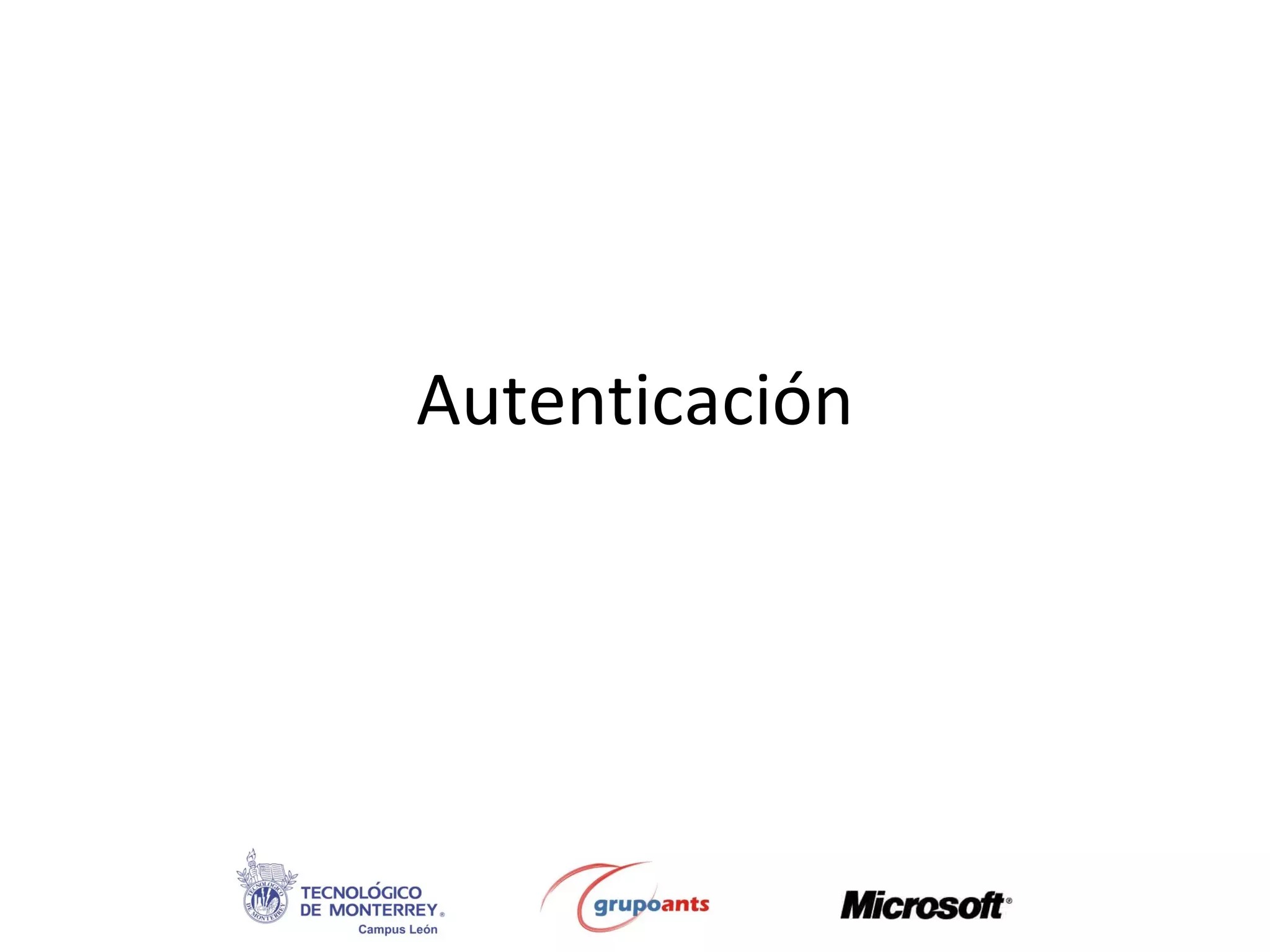 Autenticación 