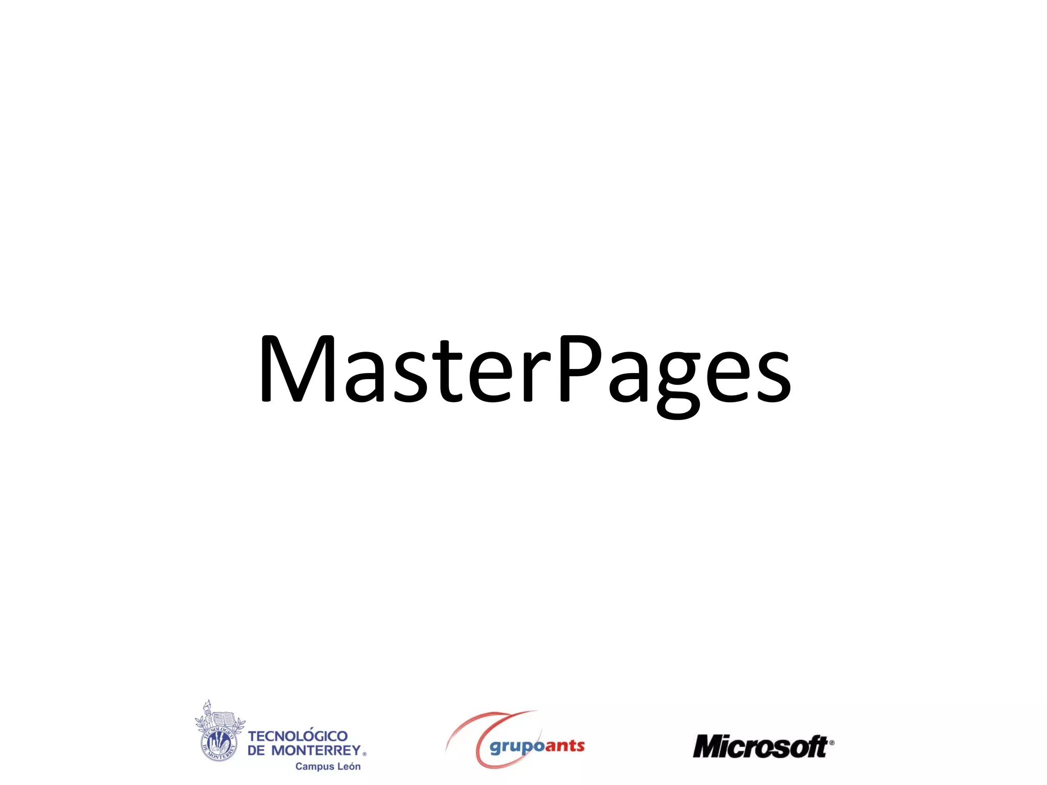 MasterPages 