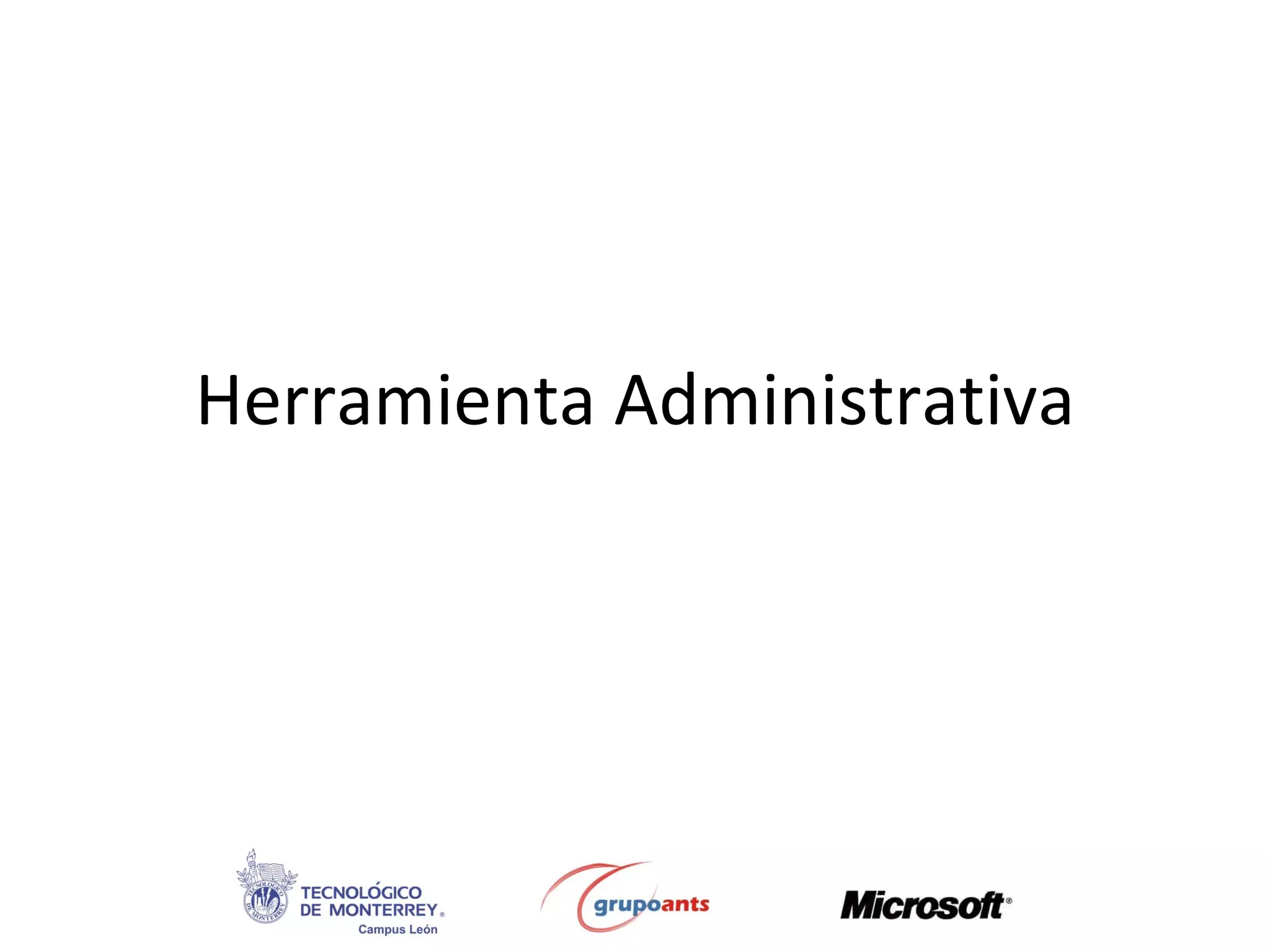Herramienta Administrativa 