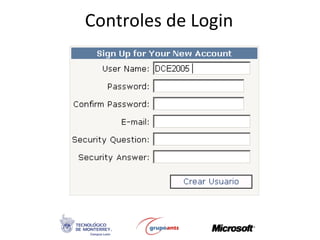 Controles de Login 