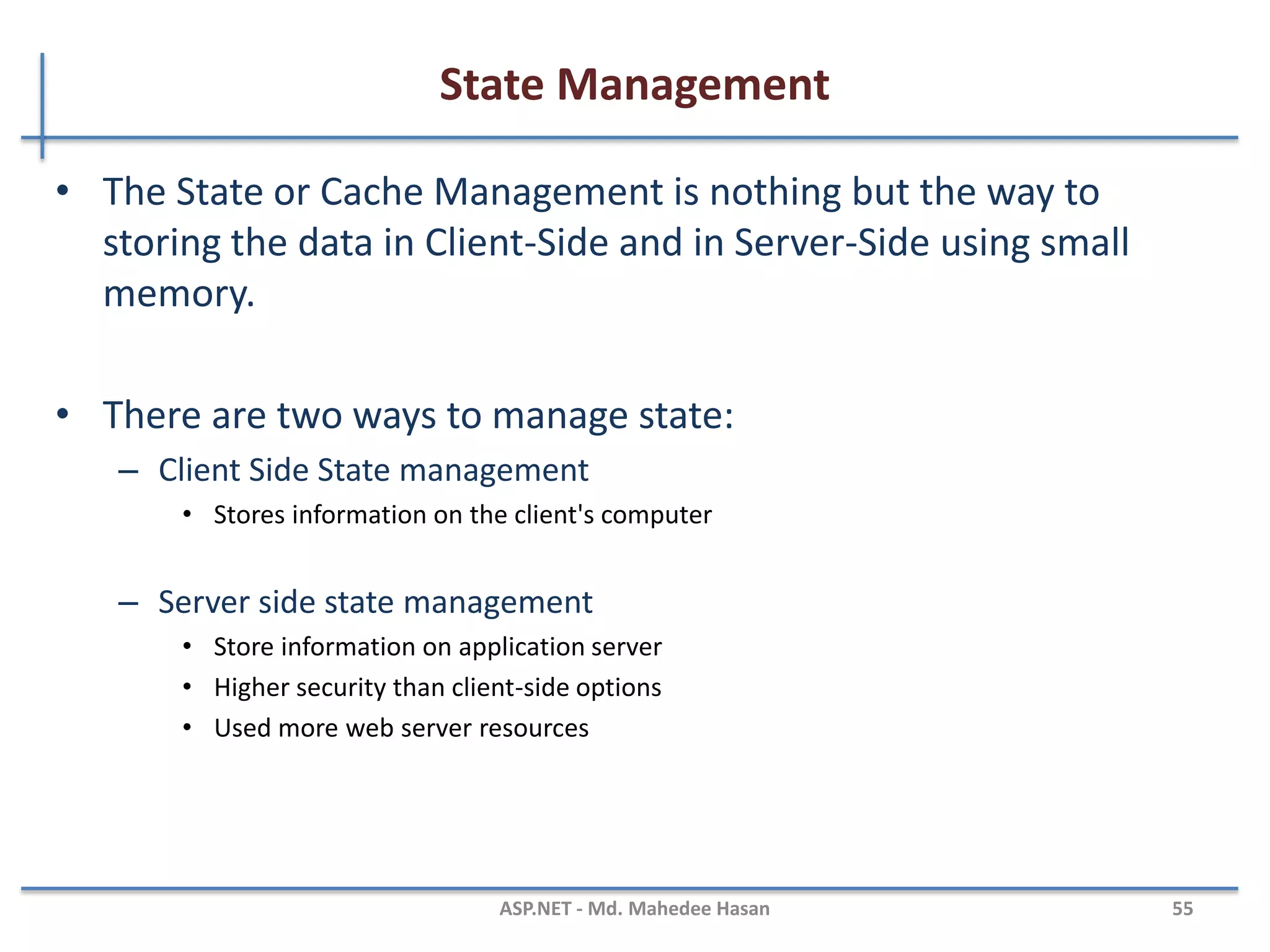 Website configuration…
Elements of Web.config file
MAHEDEE.NET 55
Session State Settings
App Settings
Connection string settings
 