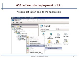 ASP.net Website deployment in IIS …
MAHEDEE.NET 92
Convert to Web Application
 