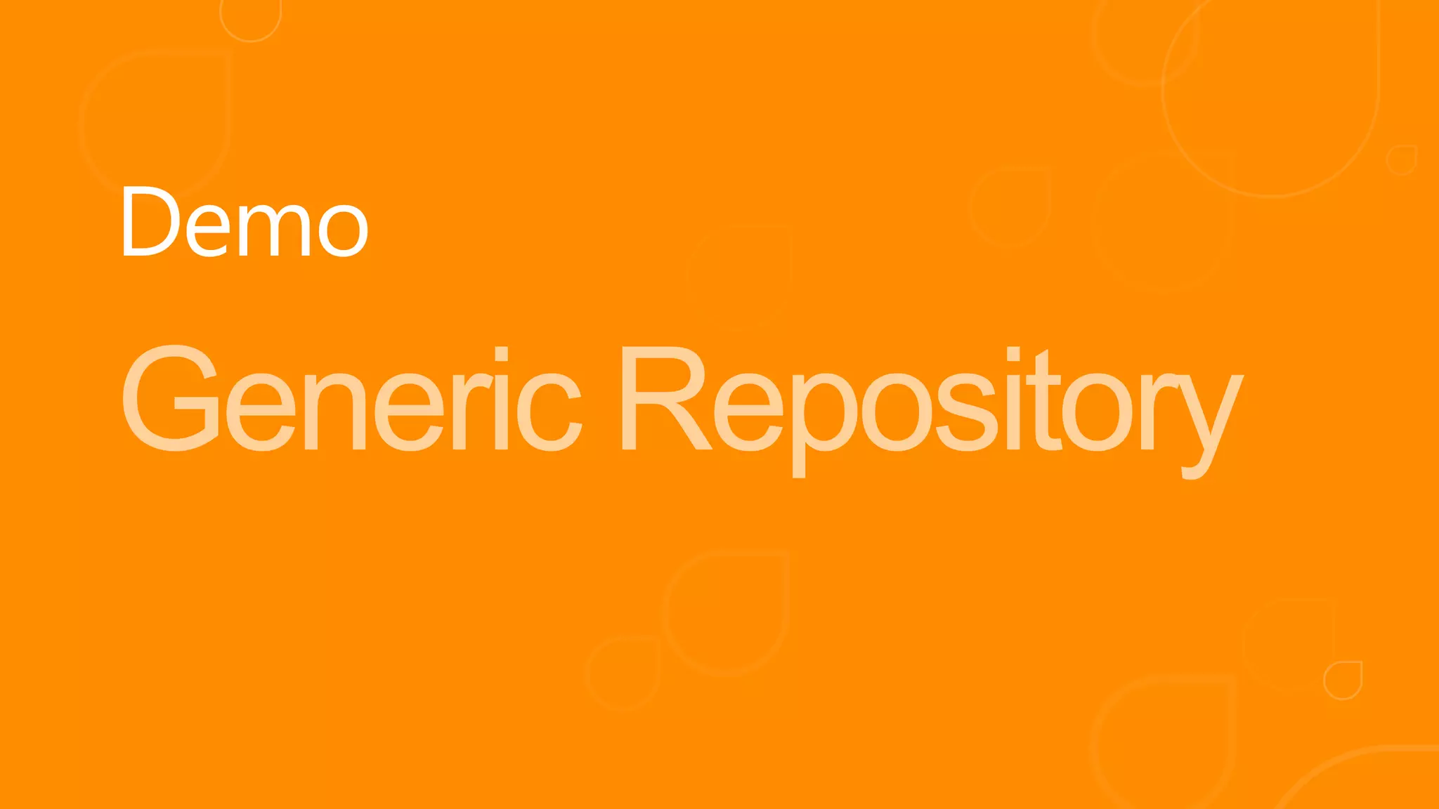 Generic Repository 