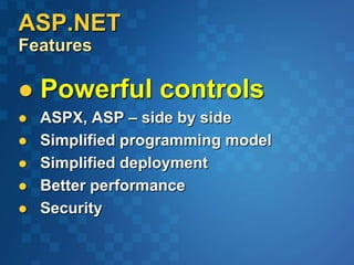 Asp.net server controls | PPT
