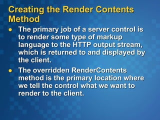 Asp.net server controls | PPT