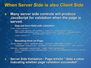 Asp.net server controls | PPT