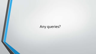 Any queries? 
