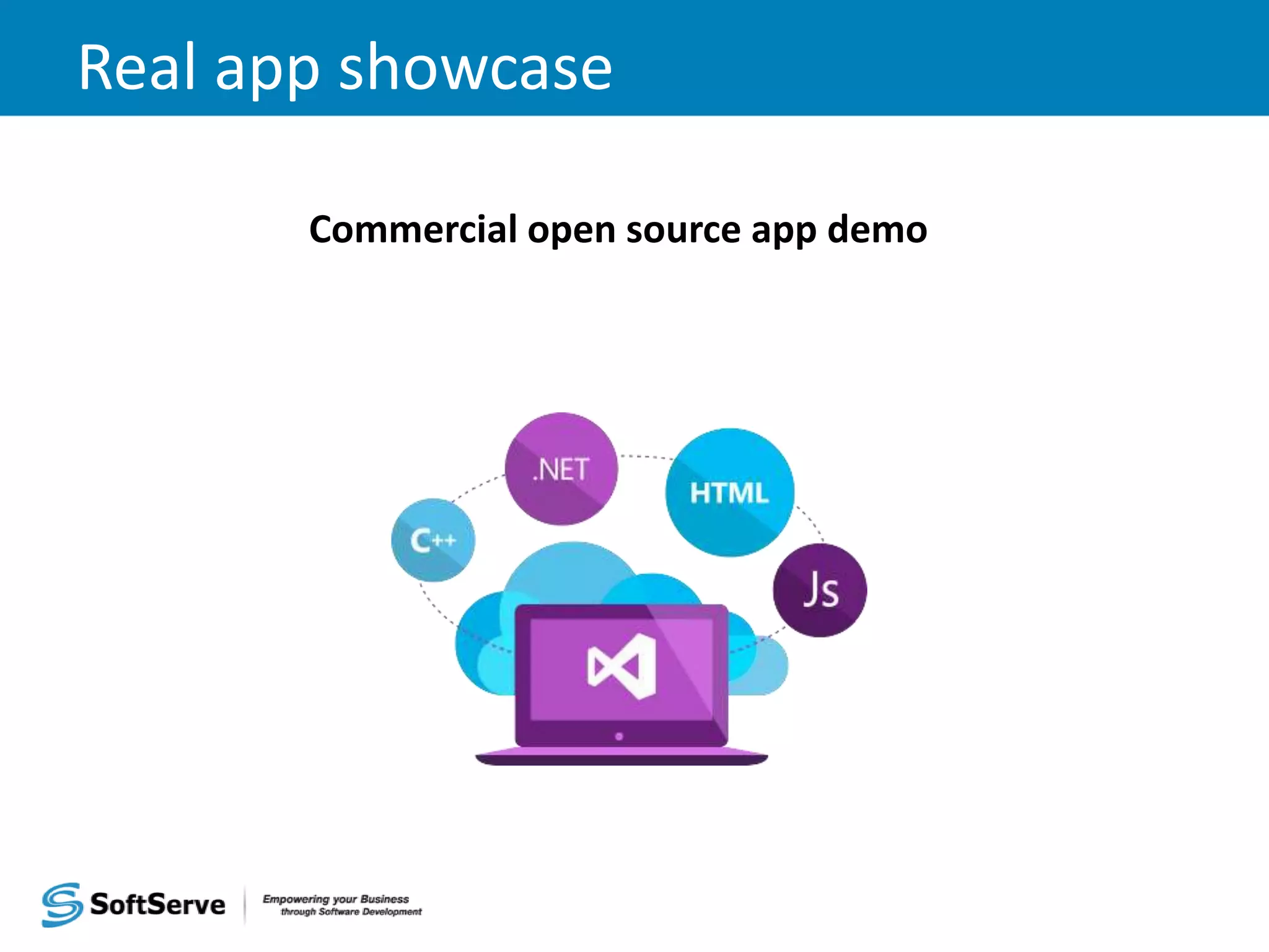 Real app showcase Commercial open source app demo 