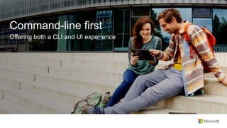 Command-line first
Offering both a CLI and UI experience
 