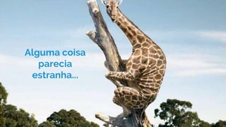 Alguma coisa
parecia
estranha...
 