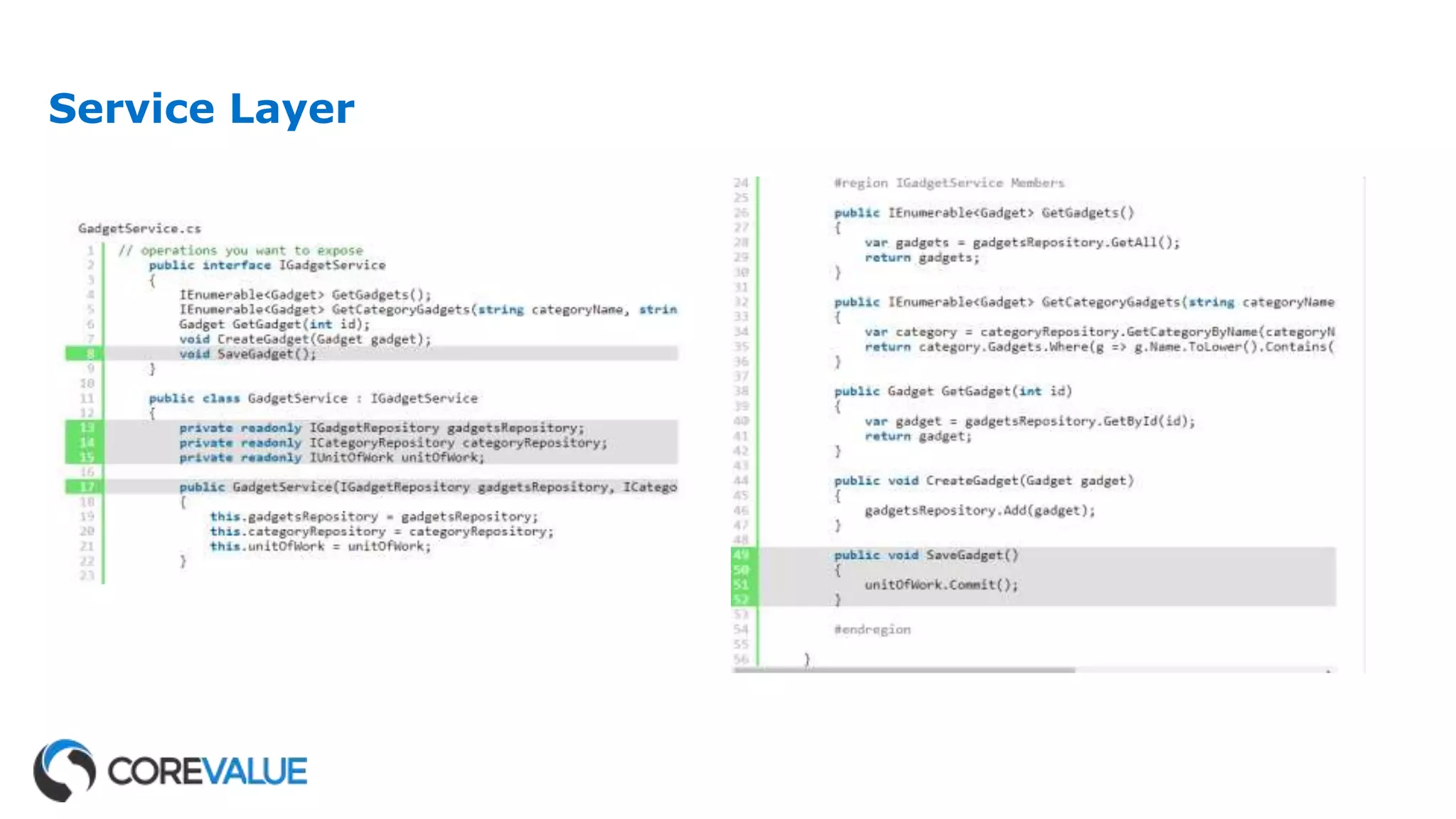 Service Layer
 