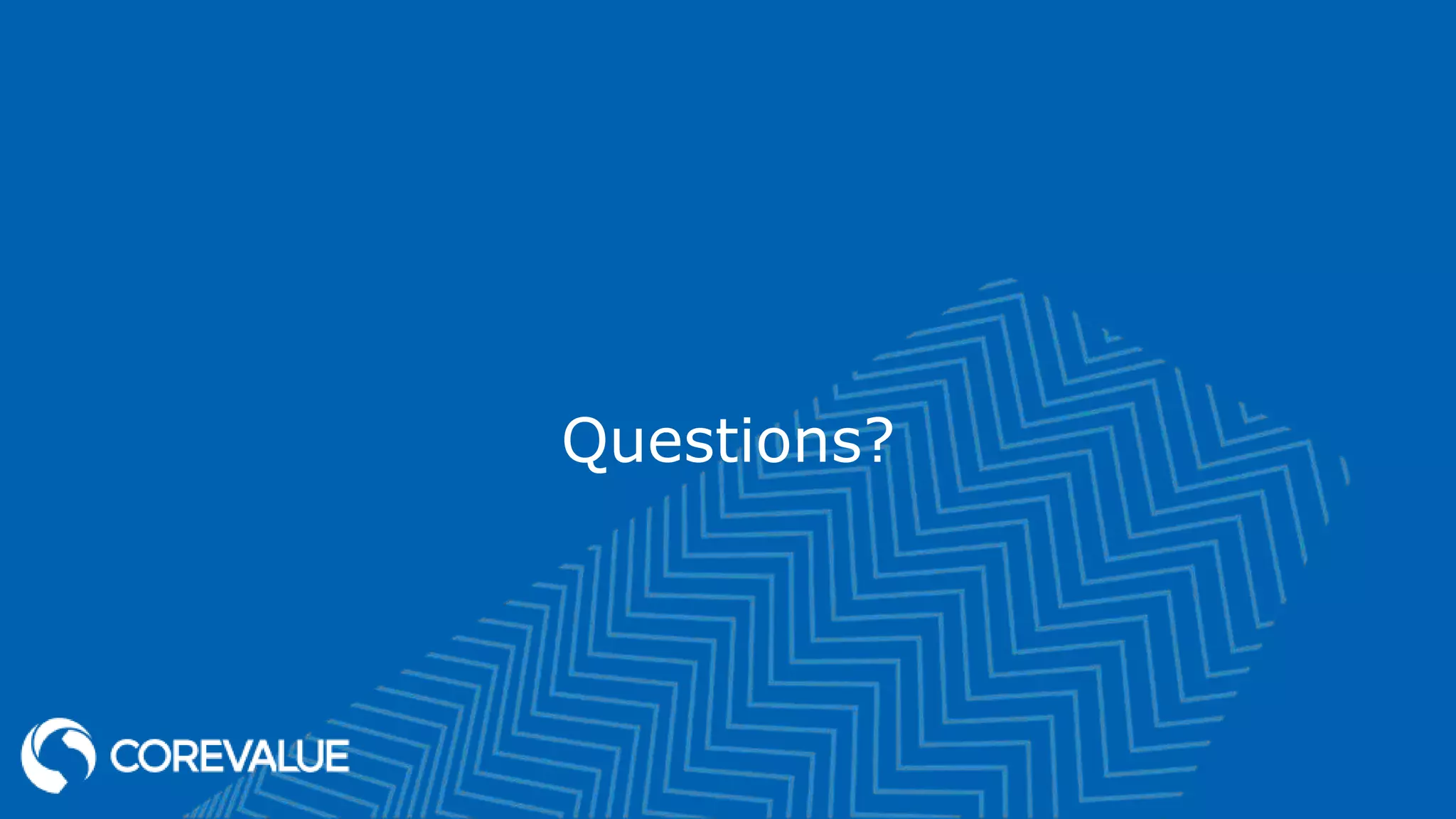 Questions?
 