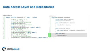 Data Access Layer and Repositories
 