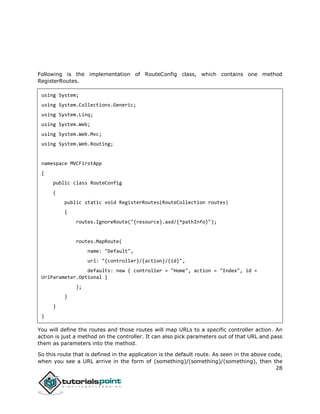 Asp.net mvc tutorial | PDF