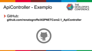 Globalcode – Open4education
ApiController - Exemplo
GitHub:
github.com/renatogroffe/ASPNETCore2.1_ApiController
 