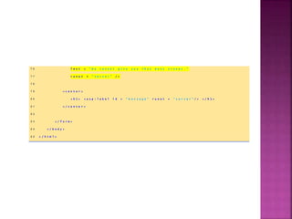 7 6 T e x t = " W e c a n n o t g i v e y o u t h a t m a n y s c o o p s . "
7 7 r u n a t = " s e r v e r " / >
7 8
7 9 < c e n t e r >
8 0 < h 1 > < a s p : l a b e l i d = " m e s s a g e " r u n a t = " s e r v e r " / > < / h 1 >
8 1 < / c e n t e r >
8 2
8 3 < / f o r m >
8 4 < / b o d y >
8 5 < / h t m l >
 