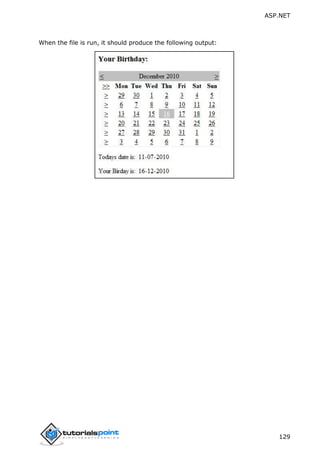 ASP.NET
129
When the file is run, it should produce the following output:
 