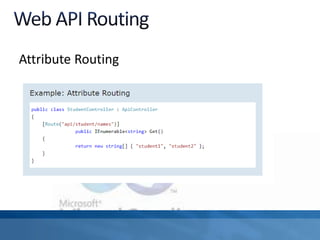 Attribute Routing
 