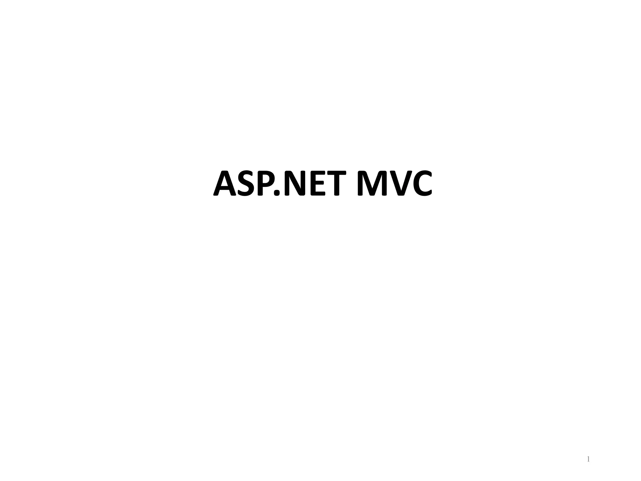 ASP.NET MVC 1 