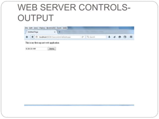 Unit - 1: ASP.NET Basic | PPTX