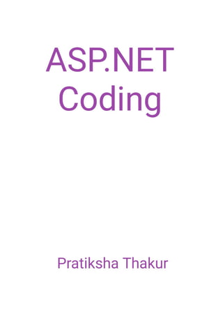ASP.NET (Active Service Provider) Coding 