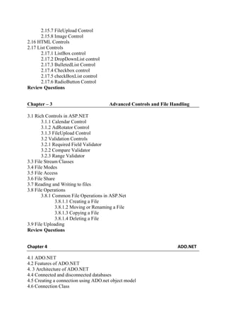 ASP.NET Programming by Dr P RIzwan Ahmed | PDF