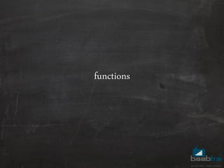 functions
 