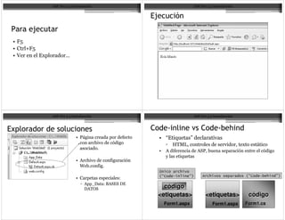 $
      $
 "
 6 P"
 @    %4   N




<0-        -                              6         = -     % 6         =# 5
                   3                            R%          S
                           7                    *    8&E;:                     :4      3
                                                                  :

                       7


               6                    <
               *      Q9       < A % 9%
                   9 &>                         código
                                              <etiquetas>       <etiquetas>         código
                                               Form1.aspx             Form1.aspx   Form1.cs
 