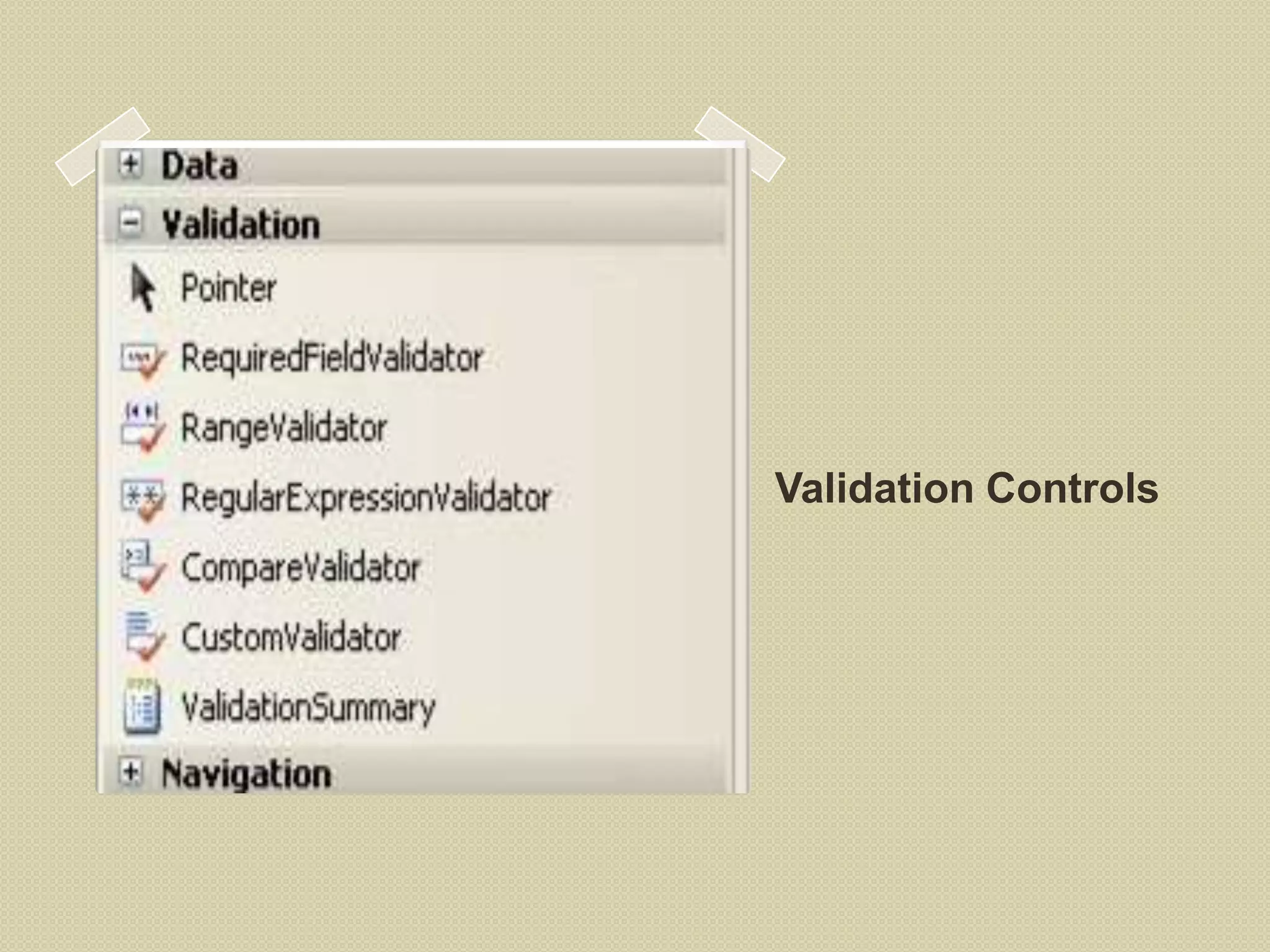 Validation Controls 