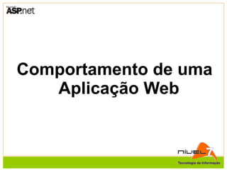 Comportamento de uma Aplicação Web 