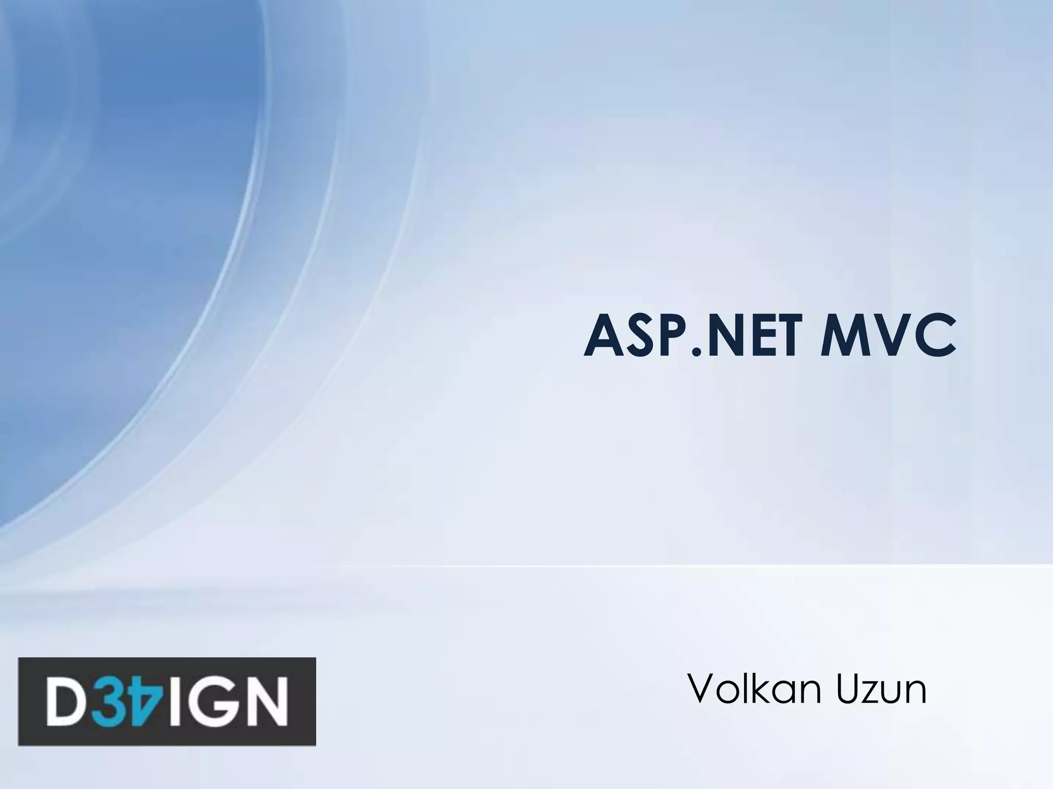 ASP.NET MVCVolkanUzun