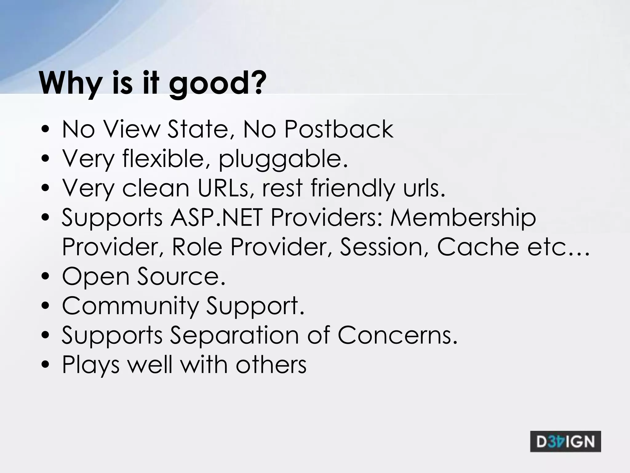 NOT replacing ASP.NET Web Forms.