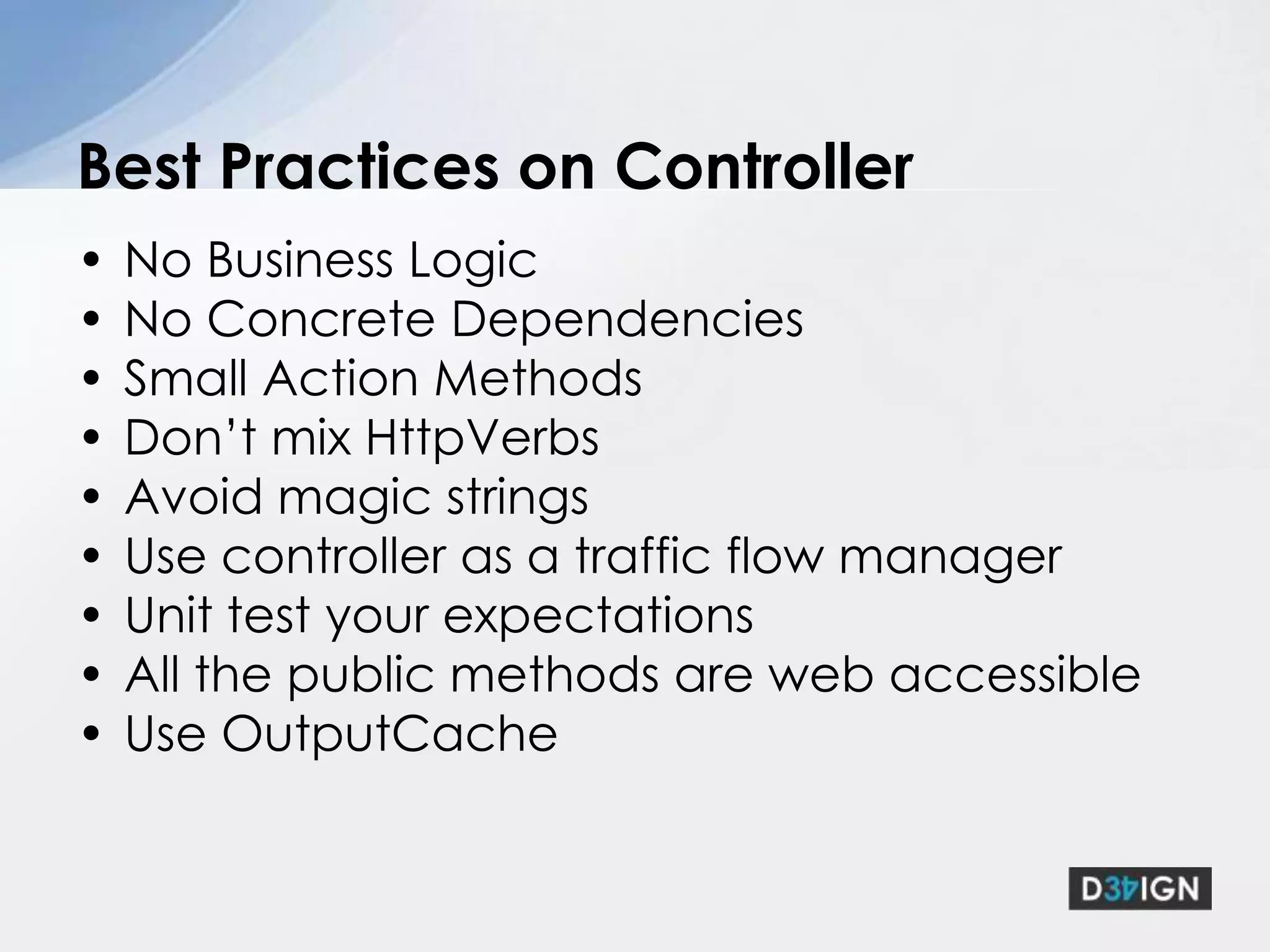 The ambiguous part of ASP.NET MVCM is the only part of MVC that is not implemented in ASP.NET MVCView Model: How your data looks on the page, flat dataDomain Model: How your business data is, hierarchical dataAny ORM is fineMODEL