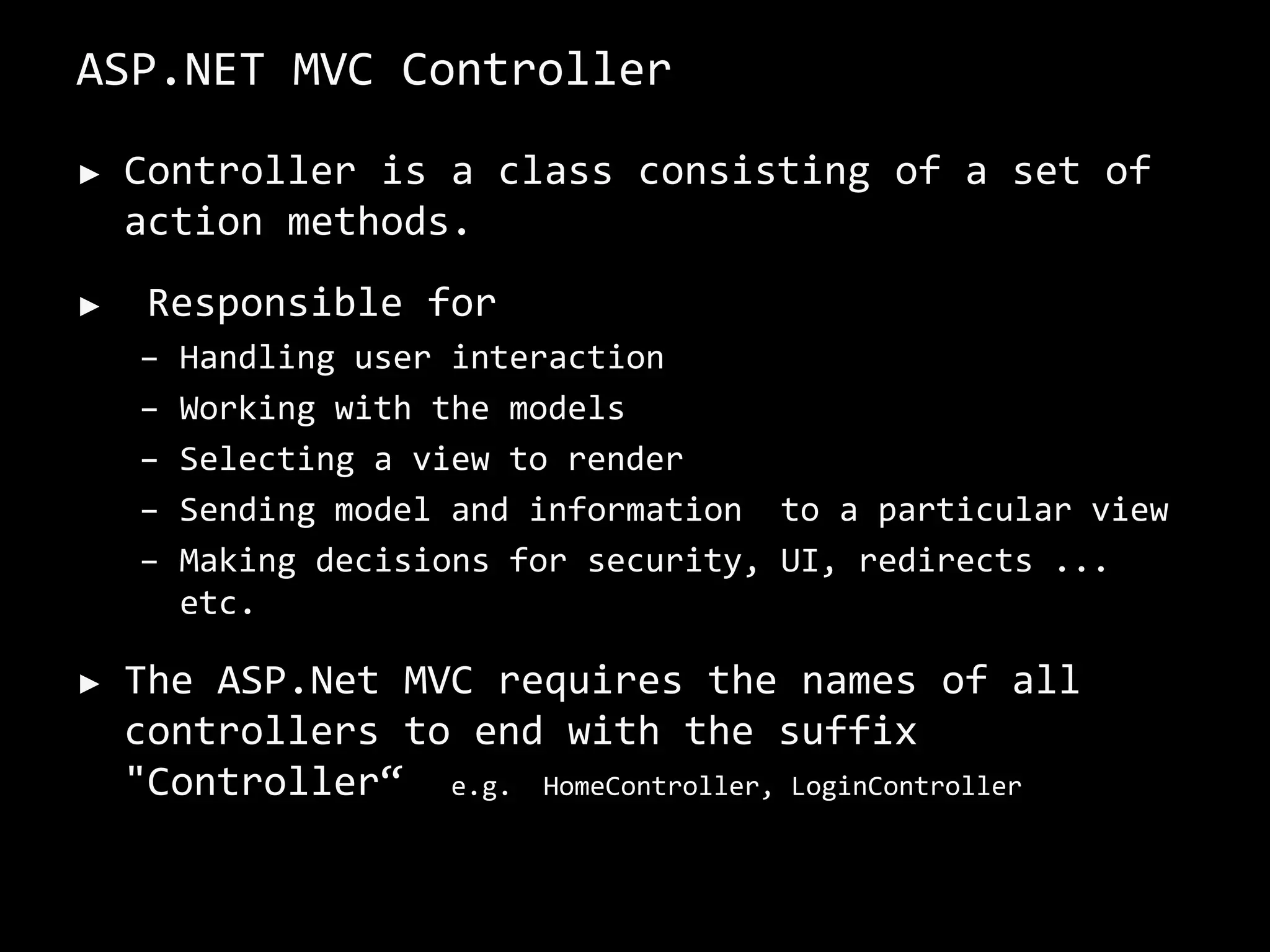 ASP.NET MVC Execution Process